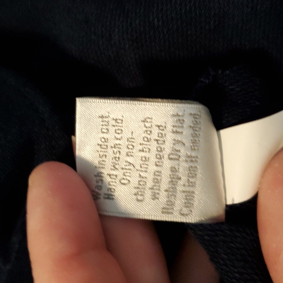 Lauren Conrad Dark Navy Ruffle Top Applique M - Picture 10 of 10